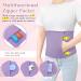 Organic Castor Oil Pack Compress for Liver Detox - Reusable Cotton Wrap with Adjustable Belt - Sleep Aid - Purple Violet - Buy Online on GoSupps.com