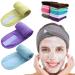 Guangcailun Headbands For Face Washing Color Available Premium Cotton Soft And Absorbent Women Adjustable SPA Facial Headband Purple - Buy Online on GoSupps.com