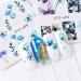 Floral and Butterfly Nail Stickers - Water Transfer Decals for DIY Nail Art - 24 Sheets - Buy Online on GoSupps.com