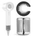 Upgraded Hair Dryer Filter Cover Replacement for Dyson Supersonic HD01 HD03 HD08 HD15 Hair Dryer Attachment Outer Filter Repair Accessories with Cleaning Brush Silver