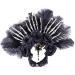 hgnxa Flower Thin Side Headband with Feather Skull Hair Hoop Fashion Women Halloween Party Hairstyle Headwear Black - Buy Online on GoSupps.com