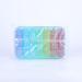 Pill Box 4 Times a Day 7 Days Pill Organiser Box with 28 Compartments Weekly Pill Case for Morning Noon Evening and Bed Time (Cyan) - Buy Online on GoSupps.com