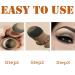 Professional One Step Brow Stamp Shaping Kit with 10 Reusable Stencils - Natural Black Eyebrow Definer for Women | Long Lasting & Buildable Makeup Tools - Buy Online on GoSupps.com