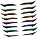 BIUDECO 72 Pairs Glitter Eyeliner Eyelid Makeup Stickers Self-adhesive Eyeliner Sticker Eyeshadow Stencil - Buy Online on GoSupps.com