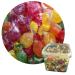 VIMIX Fruit Drops Individually wrapped Hard boiled fruit flavoured sweets 500g Tub | Perfect pick & mix sweet Black Orange