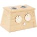 Moxibustion Box - 2 Holes Bamboo Moxa Tool for Pain Relief & Healthcare | Moxa Stick Holder - Buy Online on GoSupps.com