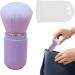 Veeteah Retractable Blush Brush Compact Powder Brush | Retractable Travel Powder Blush Brush Soft Bristles for Daily Use for Travel purple - Buy Online on GoSupps.com