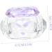 Housoutil Nail Art Crystal Cup To Go Plates with Lids Nail Salon Supply Crystal Nail Art Cup Manicure Dish Bowl Glass Nail Manicure Cup Purple White Crystal Liquid Powder - Buy Online on GoSupps.com