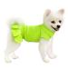 Topkins Dog Dress, Dog Polo Dresses for Small Medium Dogs Girl, Dog Sundress, Dog Wedding Dress, Dog Birthday Dress with Pleated Hem for Spring, Summer, Autumn (Green, XS) Polo Collar Green X-Small