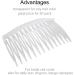 20 Pack Transparent Small Plastic Side Combs & Hairpins - Perfect for Brides Weddings DIY Headgear & French Twist Updos - Buy Online on GoSupps.com