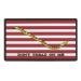 USA America First Navy Jack Flag USN DTOM Dont Tread On Me Tactical Morale PVC Rubber Fastener