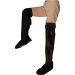 Bub-up Overknee Extra Long Cycling Gaiters Rain Protection Overshoes Rain Pants L Large Sizes Extra Long Black