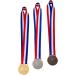 Amlong Plus Gold Silver Bronze Award Medals Set of 3 with Premium Ribbon - High Quality Recognition Awards - Buy Online on GoSupps.com