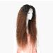SHIYID Synthetic Lace Front Wig - Brown Afro Kinky Curly Wig for Black Women | International Shipping - Buy Online on GoSupps.com