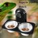 Feeding Bowl Food Water Dish Drinking Feeder Reptile Bowl Detachable Reptile Feeder with Double Bowls Reptile Food Bowl Water Food Dish for Reptile(Screw type) - Buy Online on GoSupps.com