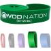 WOD Nation Pull Up Assistance Bands (10-175lbs Band) - Best for Pullup Assist Chin Ups Resistance Bands Exercise Stretch Mobility Work & Serious Fitness - 41 inch Straps Green (50-125 lbs.)