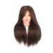 High-Quality 100% Human Hair Training Head - 45.7 cm Brown for Professional Hair Styling | International Shipping Available - Buy Online on GoSupps.com