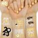 xo  Fetti New Years Eve Party Supplies Tattoos - 40 Glitter Styles | NYE Party Favors  Happy New Year Decorations  NYE 2023 Decor