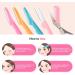 Peach Fuzz Hair Removal Kit for Women | 12 Pcs Eyebrow & Face Razors Set for Exfoliation and Grooming | Dermaplane Facial Razors in Pink - Buy Online on GoSupps.com