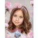 IYOU Flower Girl Headpiece Pink Floral Headbands Pearl Princess Birthday Wedding Hair Accessories for Girls - Buy Online on GoSupps.com