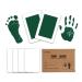 Xingwenice Baby Clean Touch Ink Pad for Newborn Footprint Handprint - Inkless Infant Hand & Foot Stamp Paw Print Kit, Perfect Family Memory Keepsake or Baby Shower Gifts, Set of Two (Large, Green) Large Green