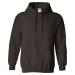 Gildan mens Hooded Large Dark Chocolate