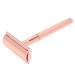EVTSCAN Men Manual Razor - Zinc Alloy Non-Slip Double Edge Razor with Blade in Rose Gold | Premium Shaving Experience - Buy Online on GoSupps.com