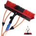 Water Fed Pole Kit Water Fed Brush Water Fed Cleaning System 3-In-1 Aluminum Outdoor Window Cleaner Hose Cleaning Tool for Window Glass Extendable Cleaner (Color : 11m/36ft) (7m/22.96ft)