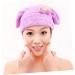 DOITOOL Makeup Brishes Towel Shower Cap Dry Hair Cap Bow Tie Women's Tool Cosmetiquera Violet medium - Buy Online on GoSupps.com