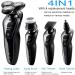 4 in 1 Electric Head Shaver for Bald Men - Rechargeable Waterproof Razor with Beard Trimmer & Nose Hair Trimmer | Ideal Gift Set - Buy Online on GoSupps.com