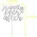 zxyxka Silver Glitter Happily Ever After Cake Topper for Engagement Party Decorations Bridal Shower We're Engaged Cake Toppers - Buy Online on GoSupps.com