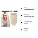 SEGO Platinum Blonde Clip-in Hair Extensions - Real Human Hair Weft (22 55g) | 5 Clips for Easy Application - Buy Online on GoSupps.com