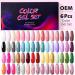 Nail Polish Gel 6Pcs/Set x8.5ml Soak Off Gel UV LED Semi Permanent Varnish for Nail Art 100Colors for Base Top Coat Gifts - (Color: STE11) - Buy Online on GoSupps.com