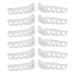 6 Pairs 5 Hole Toe Separators SEBS Elastic Hallux Valgus Toe Corrector Separating Tool for Adult Men and Women