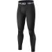 Boys Thermal Compression Leggings Pants - Youth Base Layer Tights for Cold Weather - Black Fleece Inner (1 or 2 Pack, Small) - Buy Online on GoSupps.com
