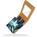 Travel Lipstick Organizer Case - Portable Makeup Bag with Mirror Tropical Leaves Graphic - Shop Now - Buy Online on GoSupps.com