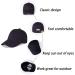 LANGZHEN 100% Cotton Kids Plain Baseball Cap Hat - Adjustable Sun Hat for Girls Boys 2-4 Years (Black+Red) - Buy Online on GoSupps.com