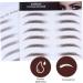 Housoutil 4pcs Eyebrow Stickers False Eyebrows Sticker Hair Water Transfer Eyebrow Sticker 6d Mold Modify 21x15cm Brown - Buy Online on GoSupps.com
