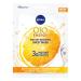NIVEA Q10 + C Power Anti-Wrinkle + Energy Sheet Mask (1 Piece) Anti Ageing Moisturiser Mask with Vitamin C Face Mask with Coenzyme Q10 Anti Wrinkle Cream Mask