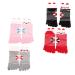 Happyyami 4 Pairs Christmas five toe socks cat toe socks Christmas Jacquard Five Toe Socks Women Five Finger Sock holiday socks Five Finger Toe Socks five fingers Christmas socks cotton Miss