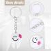 20pcs Cute White & Silver Keyring Keychain Tooth Gifts | International Shipping Available - Buy Online on GoSupps.com