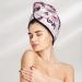 Super Absorbent Eiffel Tower & Butterflies Microfiber Hair Towel Wrap - Quick Dry Coral Velvet for Long Curly & Thick Hair - Buy Online on GoSupps.com