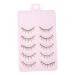 Beaupretty 5 Pairs Fake Eyelashes Makeup Eyelash Cat Eyes Eyelashes Beauty Eyelashes Beauty Accessories Transparent Band Eyelash 3d Magnetic Eyelashes Kit Natural Acrylic Woman Chemical Fiber