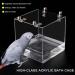 Hanging Bird Bath Cube | Transparent Shower Box Bowl with Stainless Steel Hooks for Small Birds - Ideal for Canary, Budgerigar, Parrots, and More - Buy Online on GoSupps.com