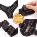 Posture Corrector Adjustable Back Straightener for Pain Relief | X-Large Black Back Brace & Shoulder Support Trainer - Buy Online on GoSupps.com
