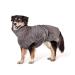 Lill's dog wadtered 100% organic cotton bathrobe dog extra absorbent stone gray (gray) (s: 50 cm back length) S: 50 cm back length stone gray (gray)