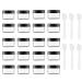 Toureal 15ml Small cream can empty (20 pieces) cosmetic socket plastic cream can container for cosmetics crucible (black with lid) black 15ml