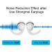 Super Soft Reusable Ear Plugs for Sleeping - 2 Pairs Noise Cancelling Earplugs for Noise Reduction, Hearing Protection - Ideal for Snoring, Swimming, Travel, Shooting, Concerts - White - Buy Online on GoSupps.com