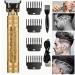 Hair Clippers for Men USB Cordless Rechargeable Grooming Kits Professional Hair Trimmer Zero Gapped T-Blade Trimmer Edgers Clippers Electric Beard Trimmer Cutting Kit