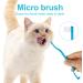 2-Piece Cat Toothbrush Set - Double-Sided Cleaning Brush for Kittens & Cats | Microbe Brush Head & Curved Handle | Deep Cleaning Accessories (Blue Purple) - Buy Online on GoSupps.com